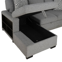Chatham Sectional Pullout Sofa Bed (Left Chaise)