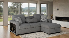 Chatham Sectional Pullout Sofa Bed (Right Chaise)