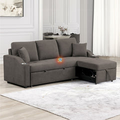 Royden L-Shaped Pullout Sleeper Sofa Bed