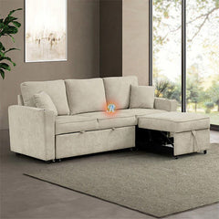 Kendal Sleeper Pull-Out Sofa Bed Sectional Couch