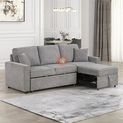 Kendal Sleeper Pull-Out Sofa Bed Sectional Couch