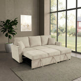 Kendal Sleeper Pull-Out Sofa Bed Sectional Couch