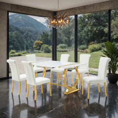 Holbaek 7 Pc 80" Dining Table Set