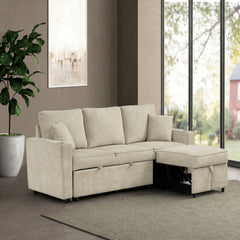 Kendal Sleeper Pull-Out Sofa Bed Sectional Couch