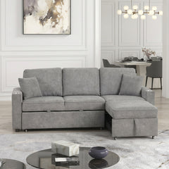Kendal Sleeper Pull-Out Sofa Bed Sectional Couch