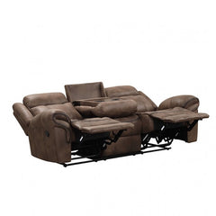 Manual Recliner (Set of 2pc) - Loveseat Sofa and 3-Seater Couch