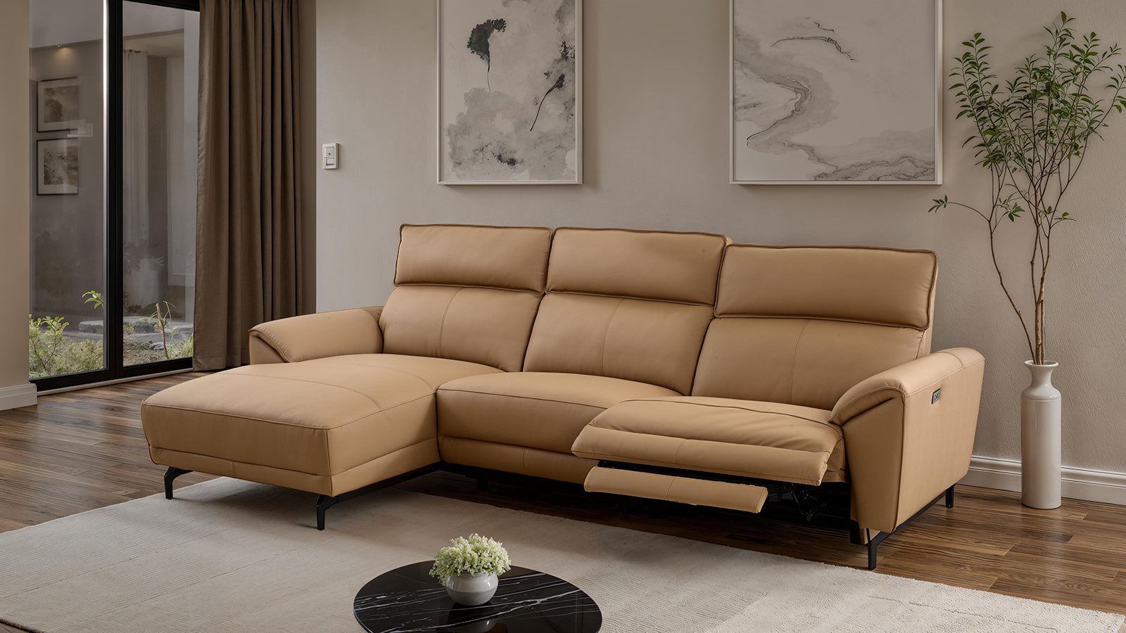 Theola Power Sectional, Left Chaise