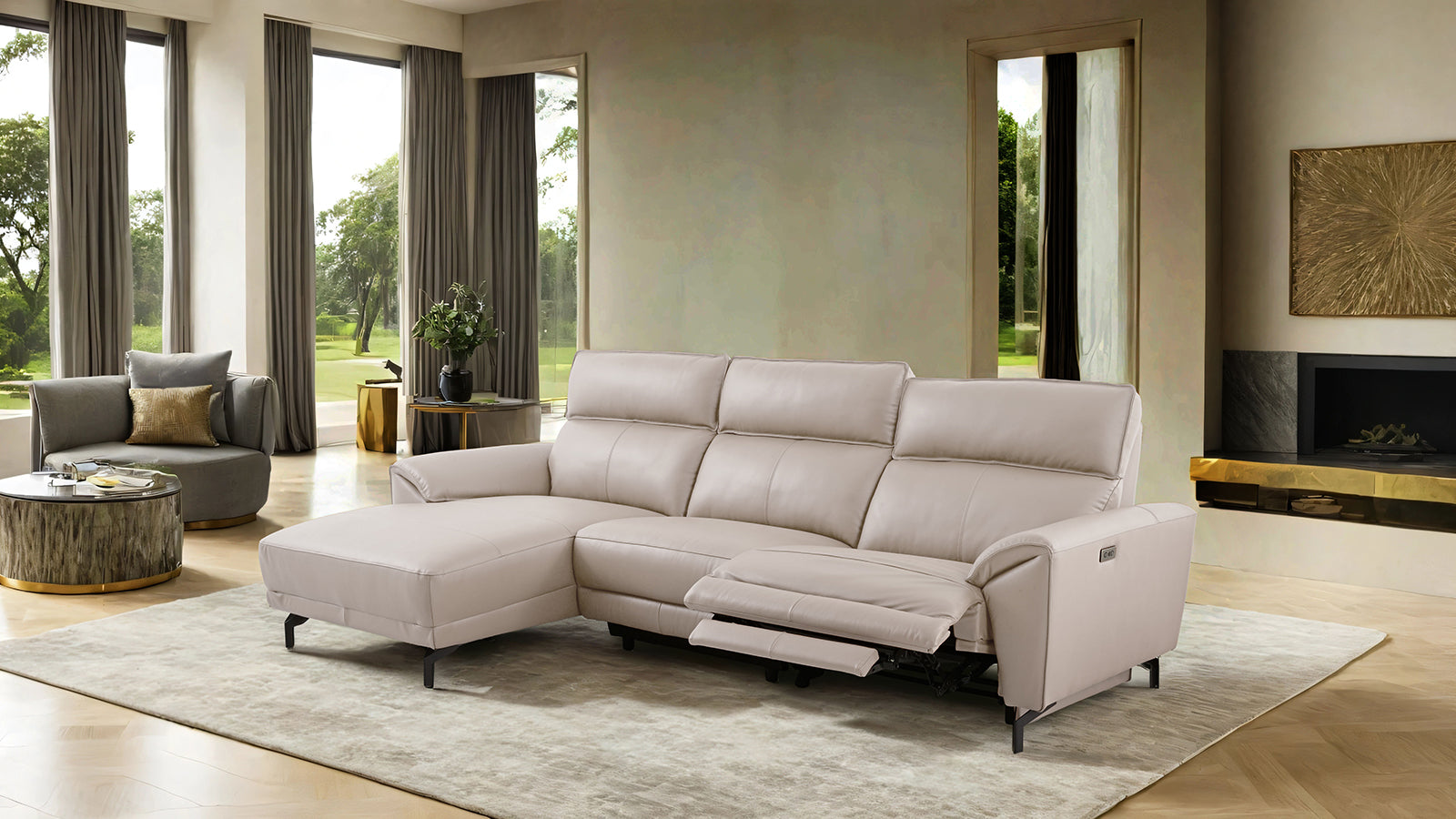 Theola Power Sectional, Left Chaise