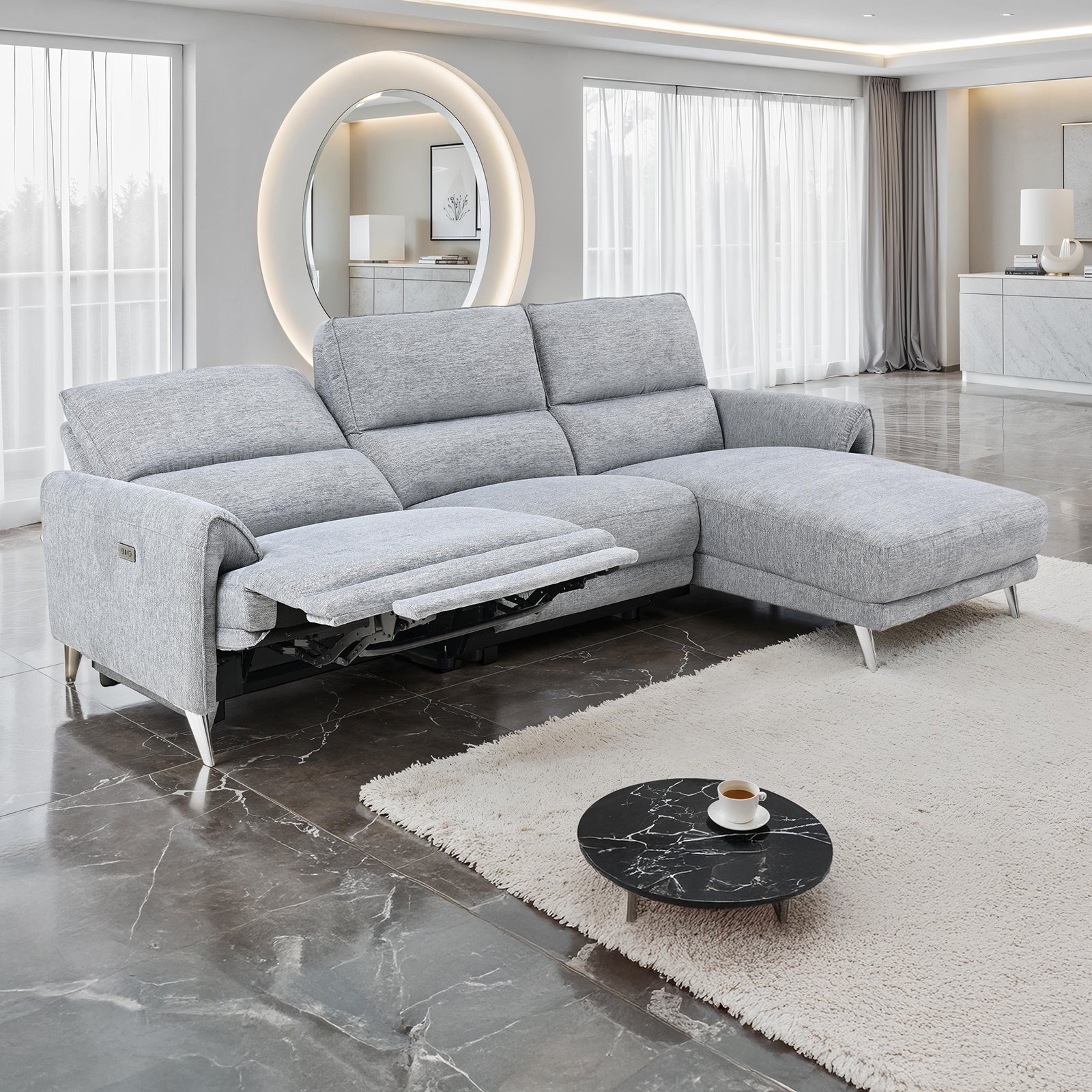 Brande Power Sectional, Right Chaise