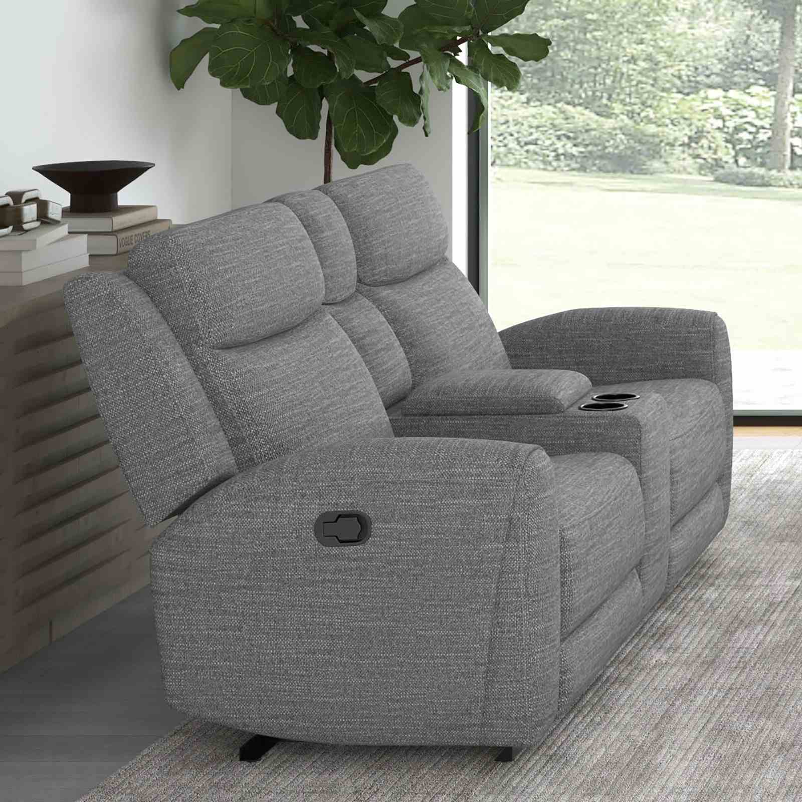 Antonius Manual Recliner Loveseat w/ Console