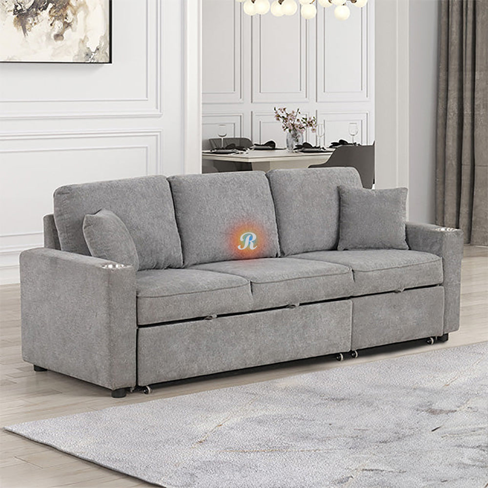 Kendal Sleeper Pull-Out Sofa Bed Sectional Couch
