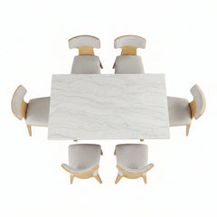 Caerwys 7 Pc Dining Table Set