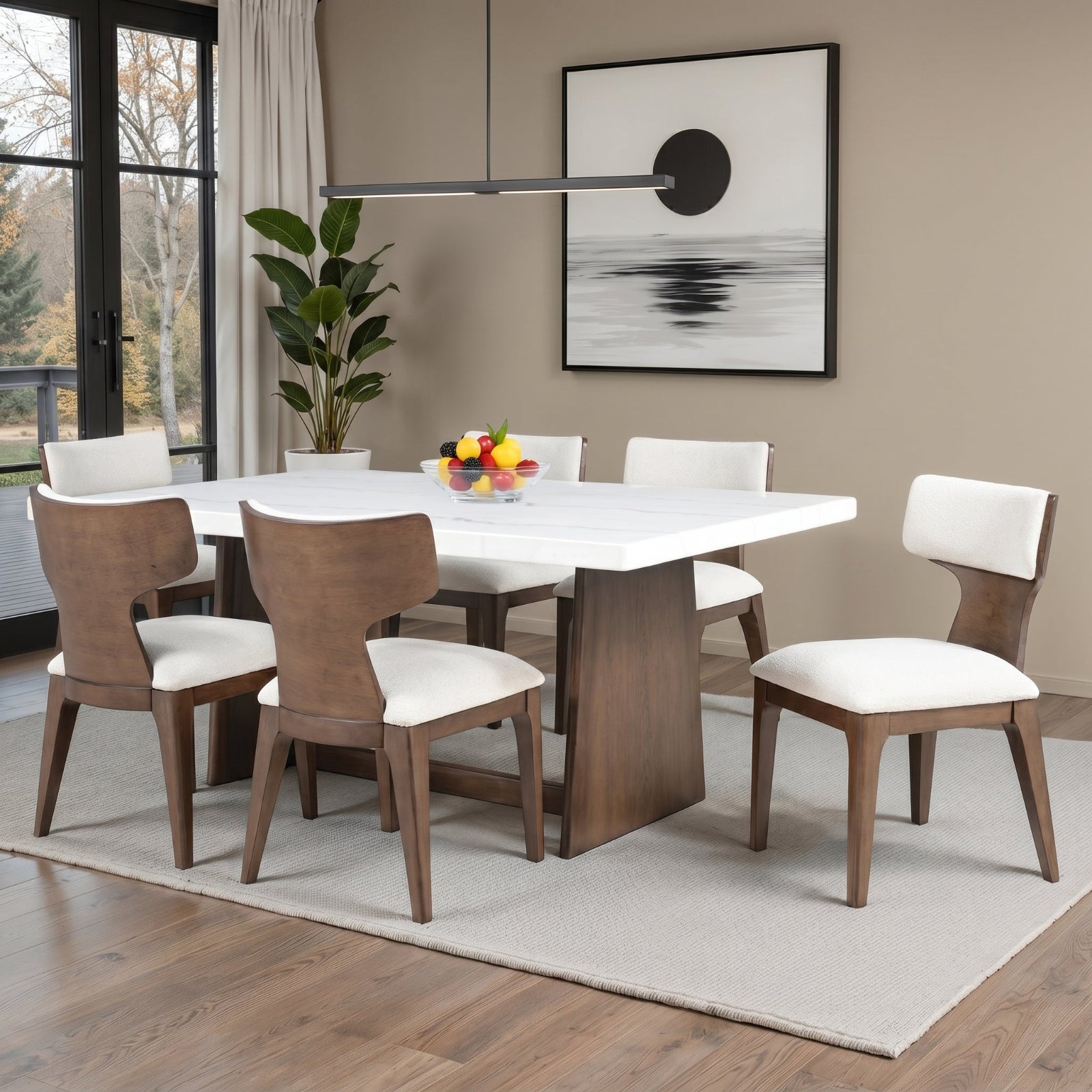 Caerwys 7 Pc Dining Table Set