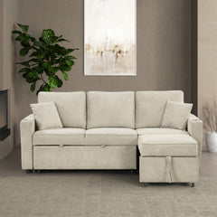 Kendal Sleeper Pull-Out Sofa Bed Sectional Couch