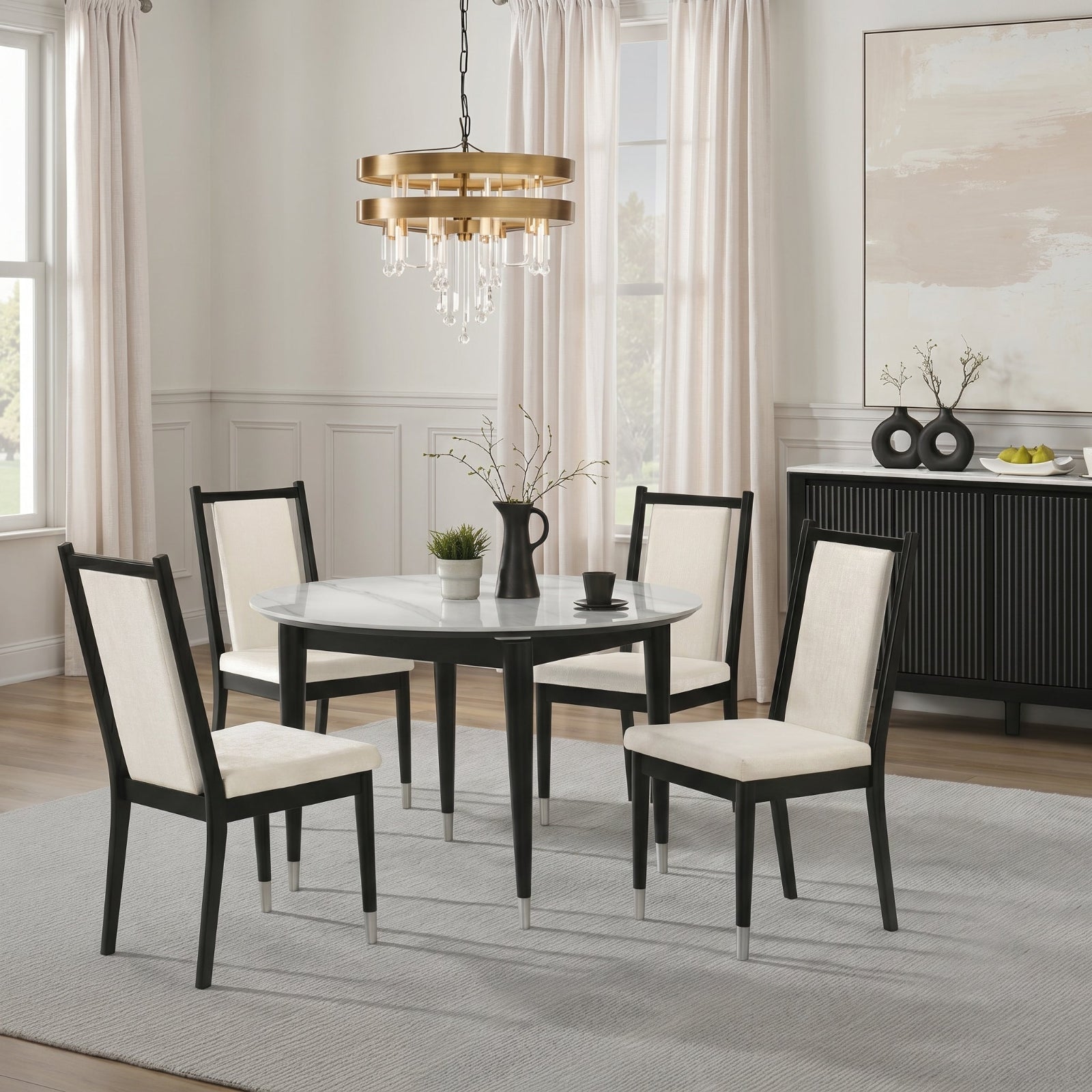 Maidstone 5 Pc Round Dining Table Set